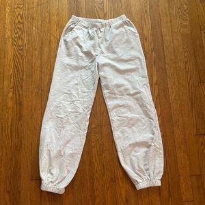 Light gray joggers!